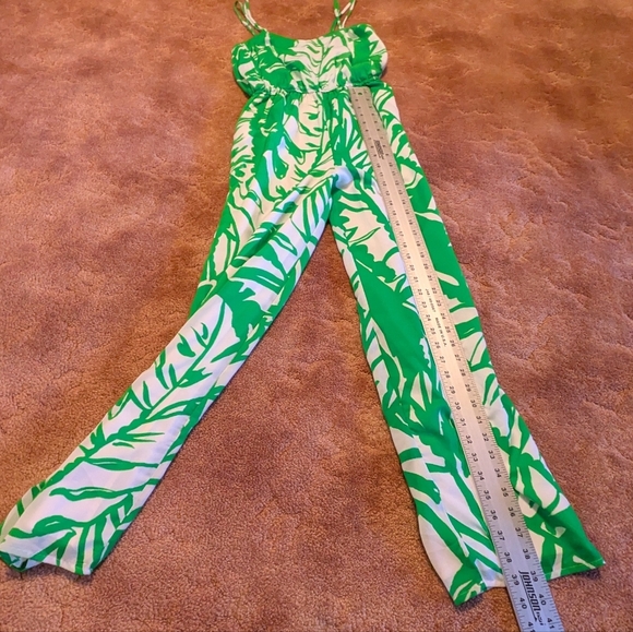 Lilly Pulitzer for Target Green Floral Jumpsuit Size XS - Picture 4 of 10